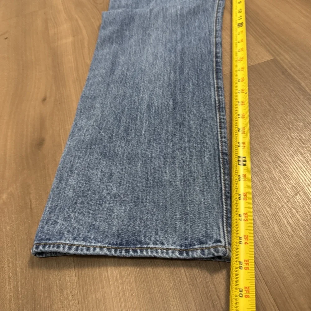 Levi Strauss 501 Jeans Mens 36x30 Button Fly Dark‎ Wash Denim
